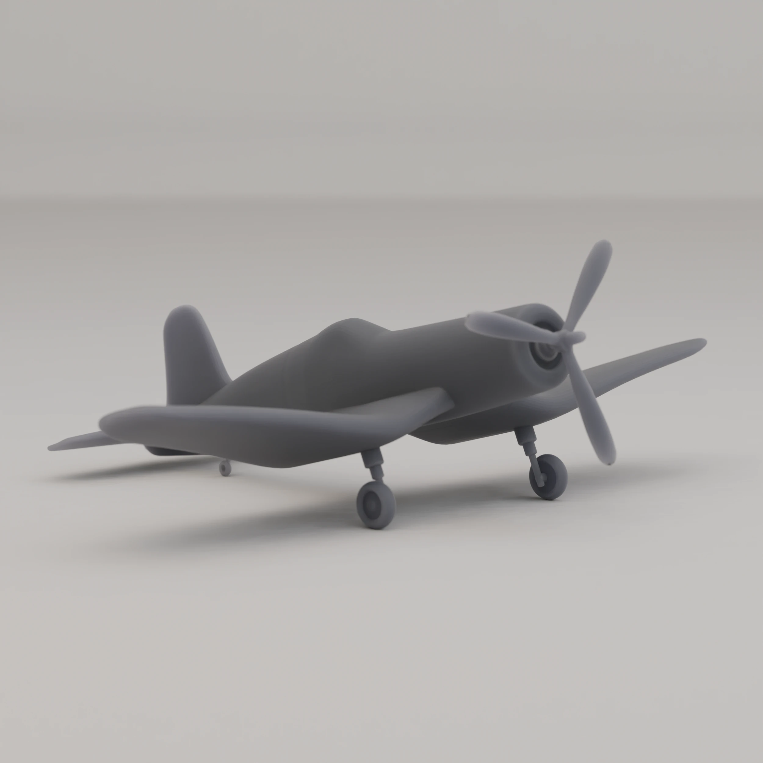 F4U Corsair Fighter Amerika Birleşik Devletleri İkinci D&uuml;nya Savaşı 1943 3D Baskı Modeli .c4d .max .obj .3ds .fbx .stl .blend 