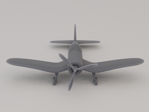 F4U 해적 전투기 미국 제2차 세계대전 1943 3D 프린트 모델