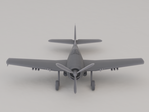 Палубный истребитель F6F-Hellcat США, Вторая мировая война, 1943 г. 3D Принт Модель