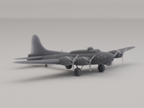 B-17 Flying Fortress Bomber Сполучені Штати Другої світової війни 1941 року 3D Принт Модель