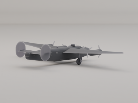 B-24 Liberator Bommenwerper Verenigde Staten WO II 1941 3D printmodel