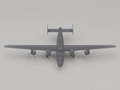 B-24 Liberator Bomber United States WWII 1941 3D Print Model