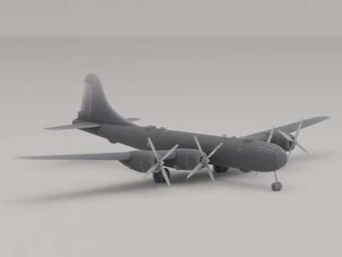 Boeing B-29 Superfortress Bomber Vereinigte Staaten 2. Weltkrieg 1943 3D Druckmodell