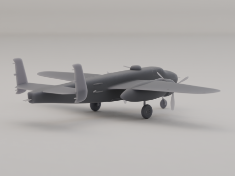 B-25 米切尔轰炸机 轰炸机 美国 二战 1941 年 3D 打印模型