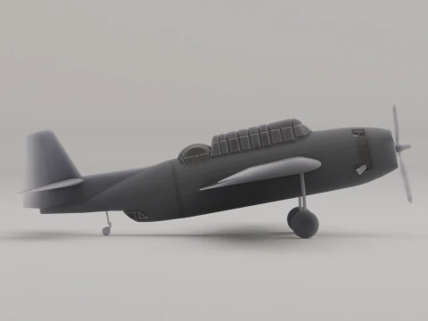 TBF-Avenger Torpedo Bomber United States WWII 1943 3D Print Model