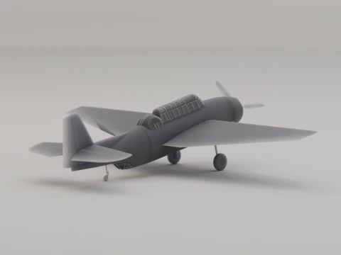 TBF-Avenger Torpedo Bomber United States WWII 1943 3D Print Model