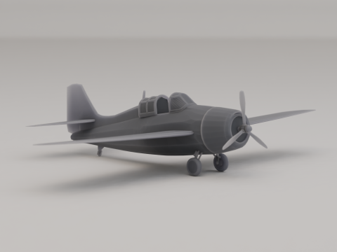 グラマン F4F ワイルドキャット戦闘機 アメリカ 第二次世界大戦 1940 3Dプリントモデル