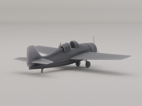 Grumman F4F Wildcat Fighter Verenigde Staten WO II 1940 3D printmodel