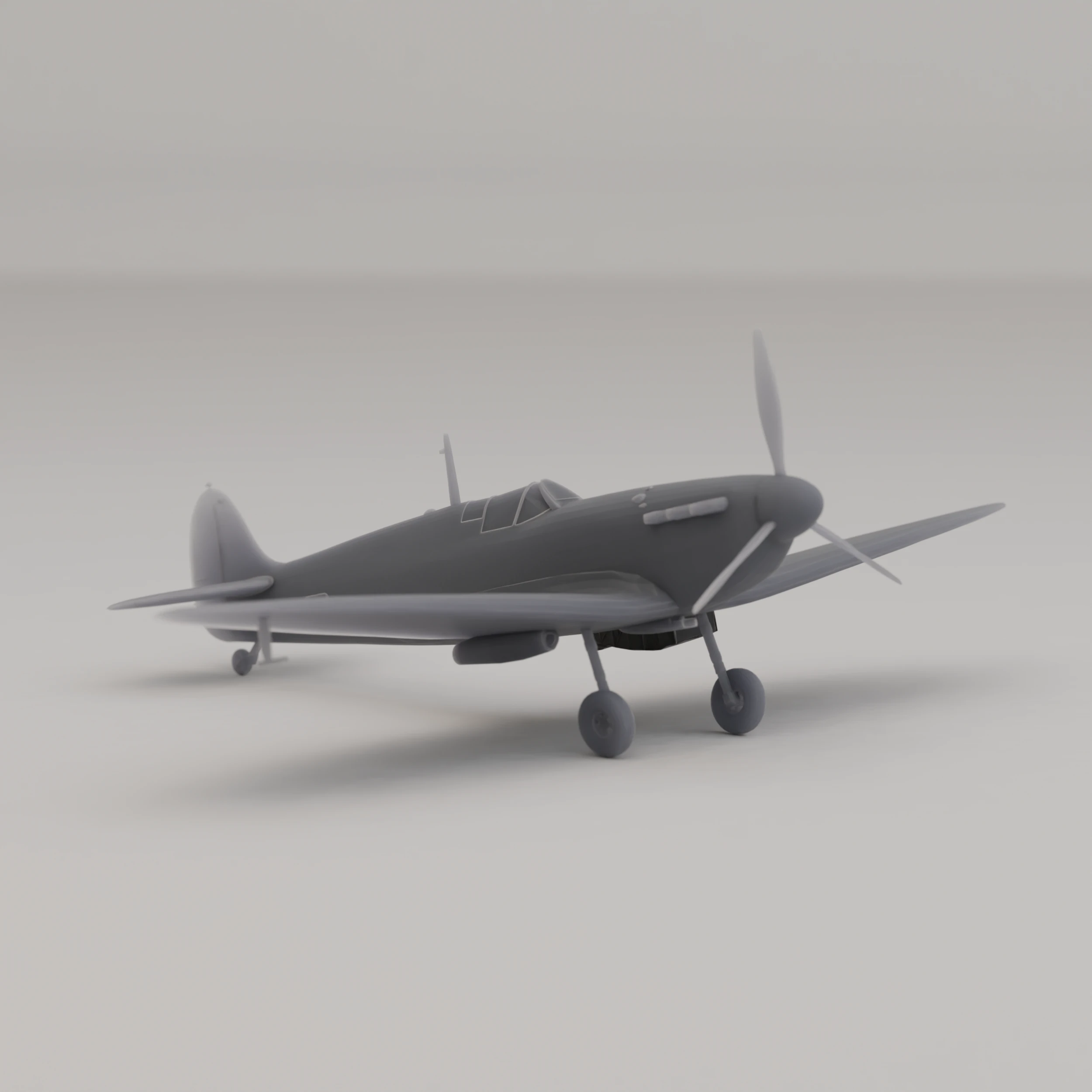 Supermarine Spitfire Mk IIa Fighter United Kingdom WWII 1936 3D Print Model .c4d .max .obj .3ds .fbx .stl .blend 