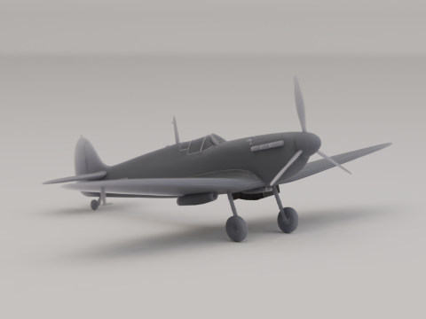 スーパーマリン スピットファイア Mk IIa 戦闘機 イギリス 第二次世界大戦 1936 3Dプリントモデル