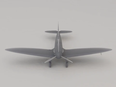 Supermarine Spitfire Mk IIa Fighter United Kingdom WWII 1936 3D Print Model