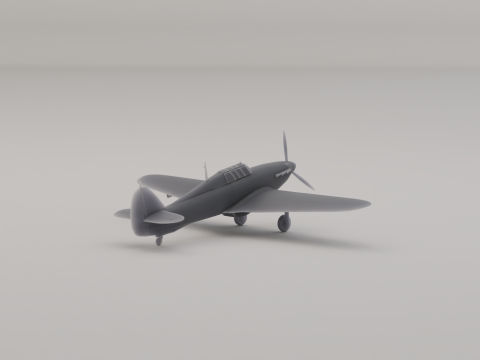 Hawker Hurricane MK I Interception Royaume-Uni Seconde Guerre mondiale 1935 Modèles 3D en vedette