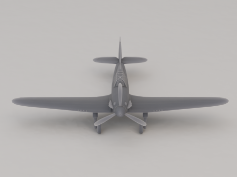 Hawker Hurricane MK I Interception Royaume-Uni Seconde Guerre mondiale 1935 Modèles 3D en vedette
