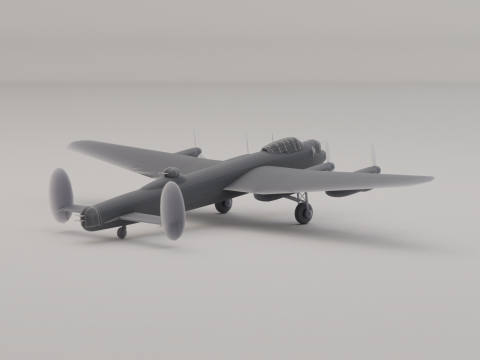 Avro 兰卡斯特轰炸机英国二战 1942 年 3D 打印模型