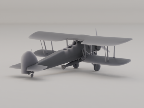 Fairey Swordfish Торпедоносець Велика Британія Другої світової війни 1938 року 3D Принт Модель