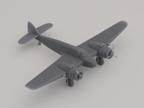 Bristol Beaufighter Night Fighter United Kingdom WWII 1940 3D Print Model