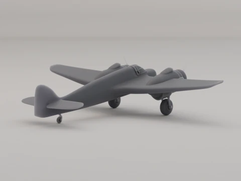 Bristol Beaufighter Night Fighter United Kingdom WWII 1940 3D Print Model