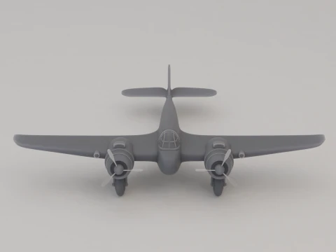 Bristol Beaufighter Night Fighter United Kingdom WWII 1940 3D Print Model