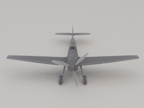 Messerschmitt Bf 109 Fighter Germany WWII 1935 3D Print Model