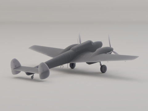 Messerschmitt Bf 110 jachtbommenwerper Duitsland WO II 1936 3D printmodel