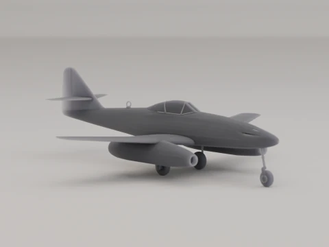 Messerschmitt Me 262 D&uuml;senj&auml;ger Deutschland 2. Weltkrieg 1944 3D Druckmodell