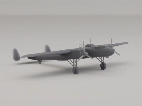 Dornier Do 17 Leichtbomber Deutschland 2. Weltkrieg 1936 3D Druckmodell