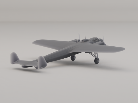 डोर्नियर डू 17 लाइट बॉम्बर जर्मनी द्वितीय विश्व युद्ध 1936 3D प्रिंट मॉडल