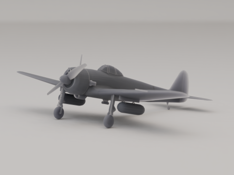 Chasseur Tactique Nakajima Ki-43 Japon Seconde Guerre Mondiale 1942 Modèles 3D en vedette