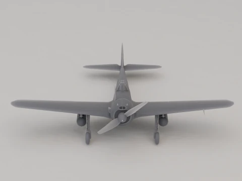 Nakajima Ki-43 Tactical Fighter Japan WWII 1942 3D Print Model