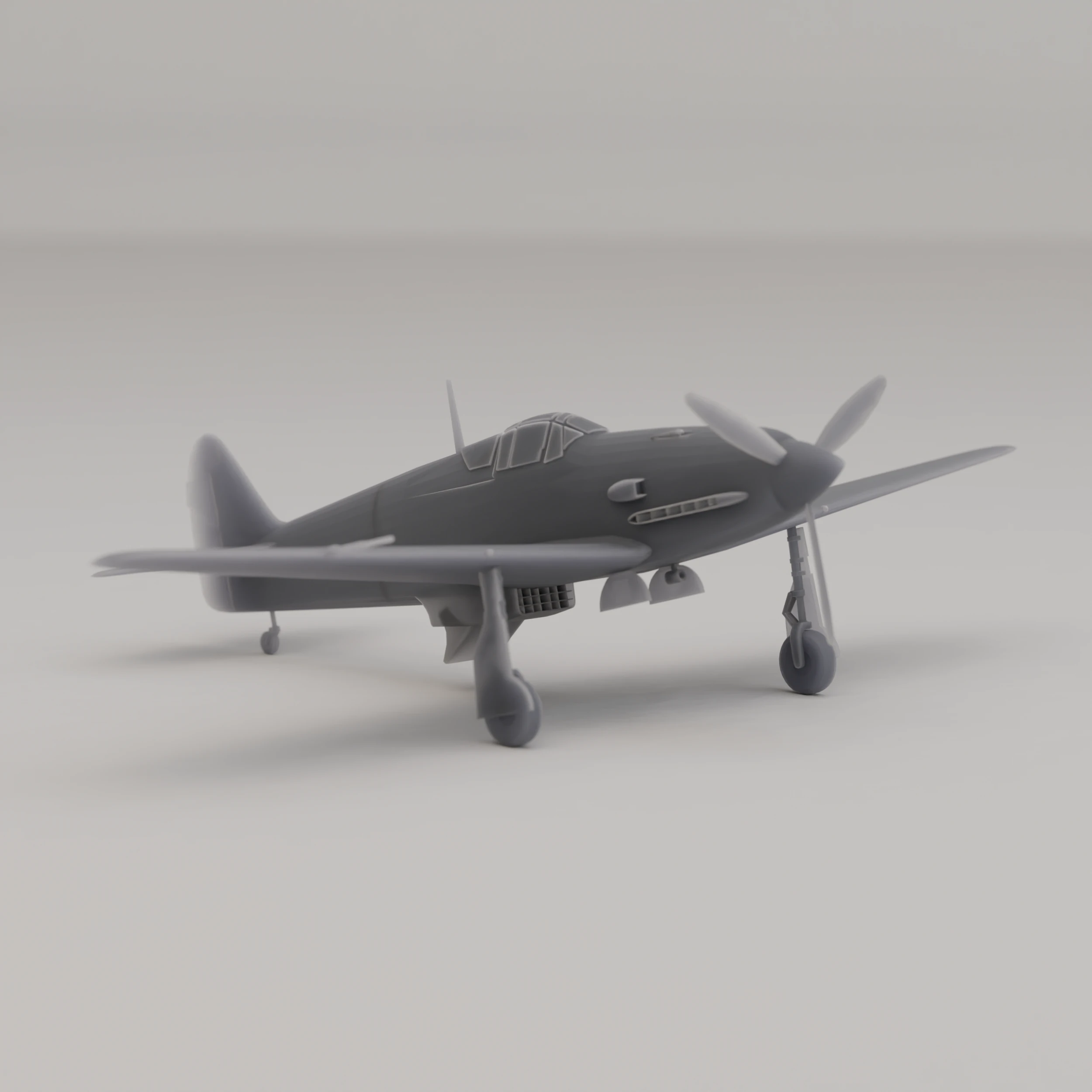 川崎 Ki-61 Hien Tony 战斗机日本二战 1942 年 3D 打印模型 .c4d .max .obj .3ds .fbx .stl .blend 