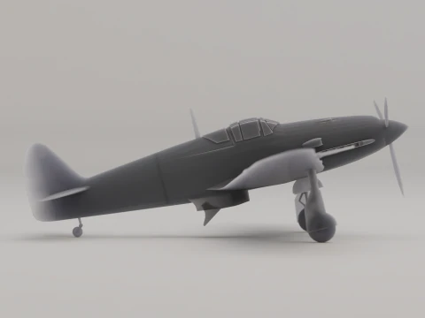 川崎 Ki-61 Hien Tony 战斗机日本二战 1942 年 3D 打印模型