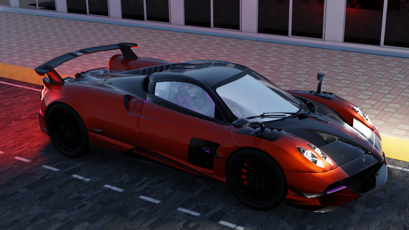 Pagani-huarya 3D Model .c4d .max .obj .3ds .fbx .stl .blend 