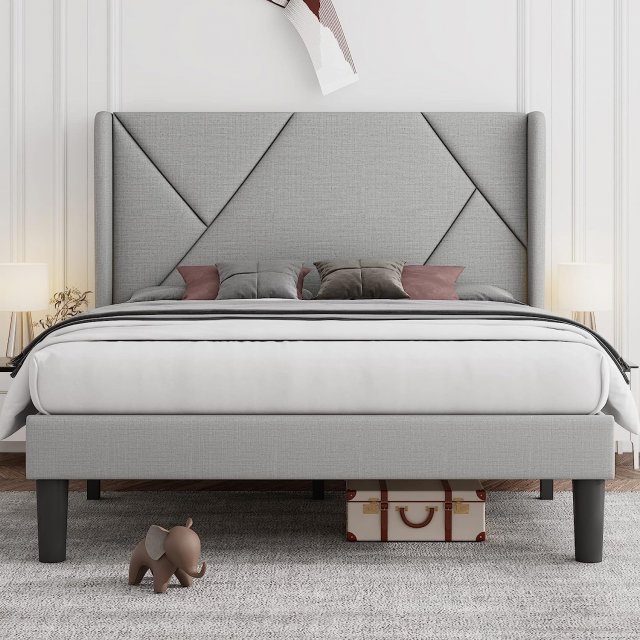 Platform Bed Frame 3D Model .c4d .max .obj .3ds .fbx .stl .blend 