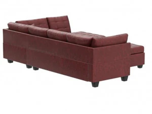 Chair Velvet Wingback Chair with Pillow Nail-Head Channel Tufted Oversized 3D Model