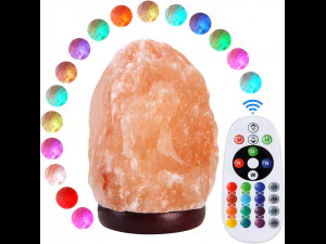 Luce notturna con lampada di sale con telecomando Modello 3D