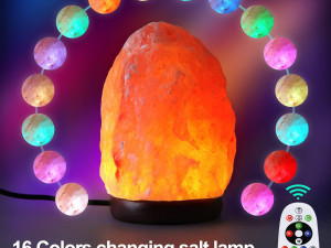 Salt Lamp Night Light with Remote Control 3D Model