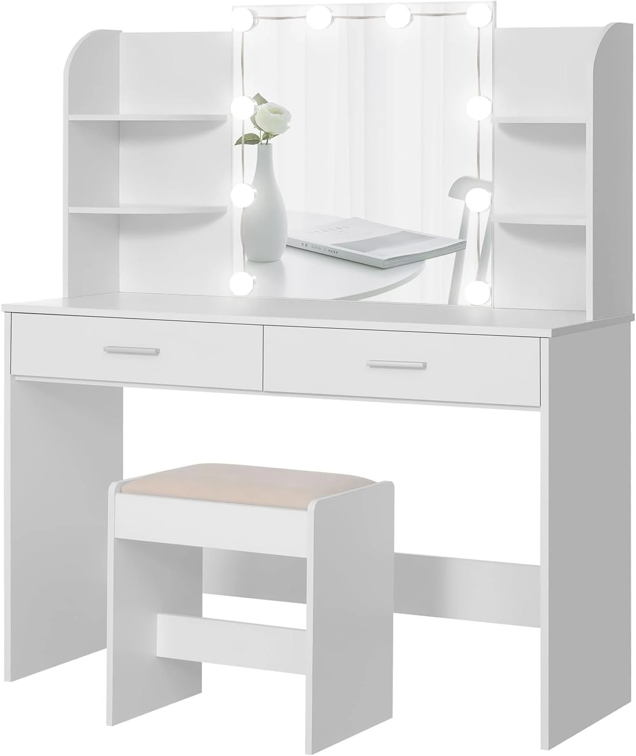 Vanity Desk 3D Model .c4d .max .obj .3ds .fbx .stl .blend 
