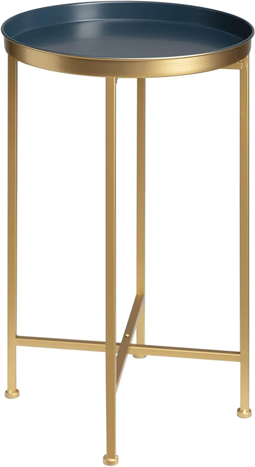 Gold Side Table 3D Model .c4d .max .obj .3ds .fbx .stl .blend