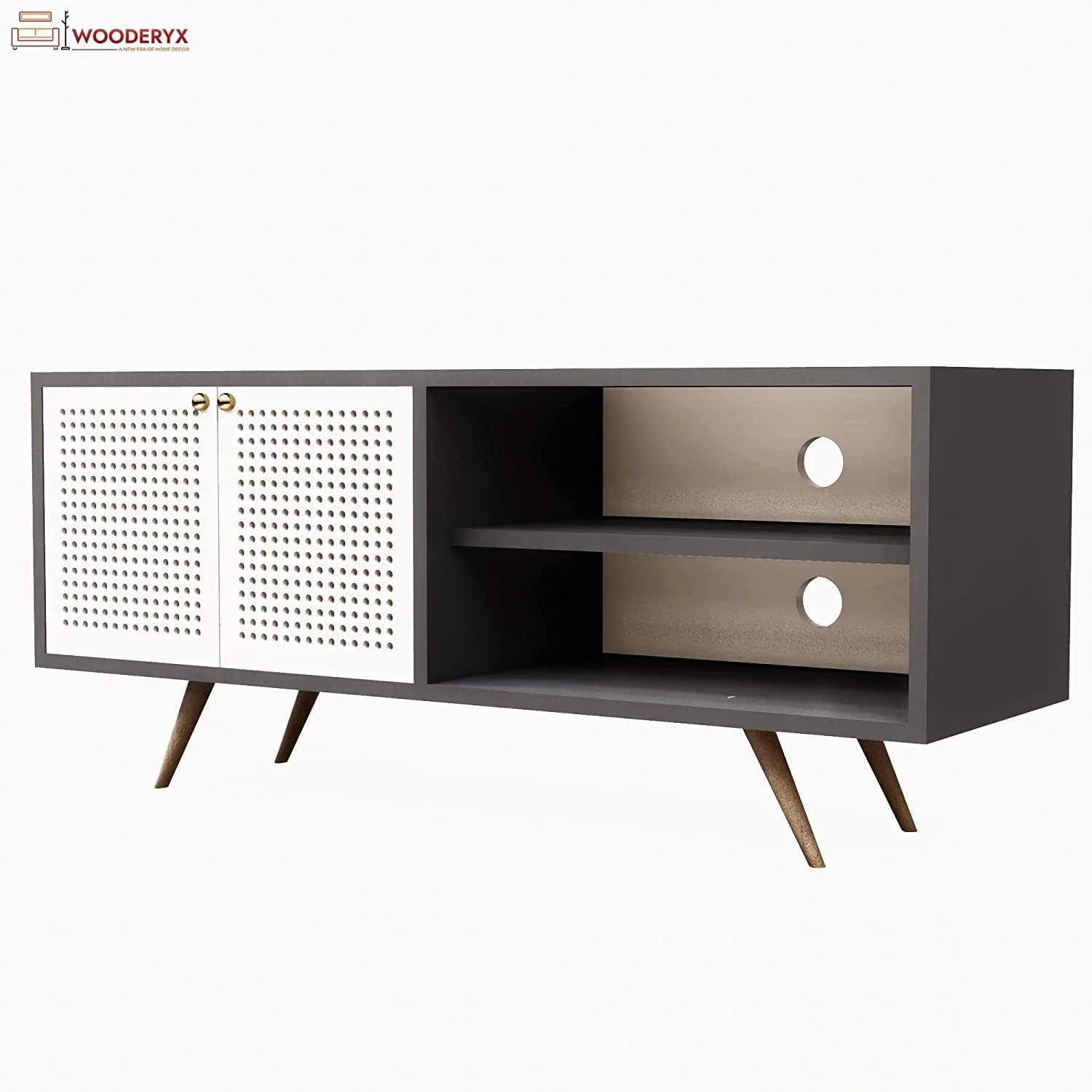 Wooden tv Unit 3D Model .c4d .max .obj .3ds .fbx .stl .blend 