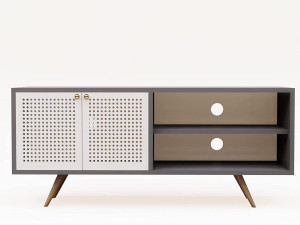 Wooden tv Unit 3Dモデル