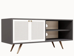 Wooden tv Unit 3Dモデル
