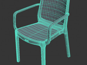 Plastic Armchair Model 3D