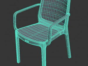 Poltroncina in plastica Modello 3D