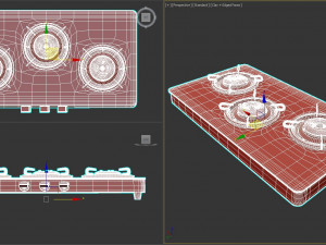Burner Gas Stove 3D मॉडल