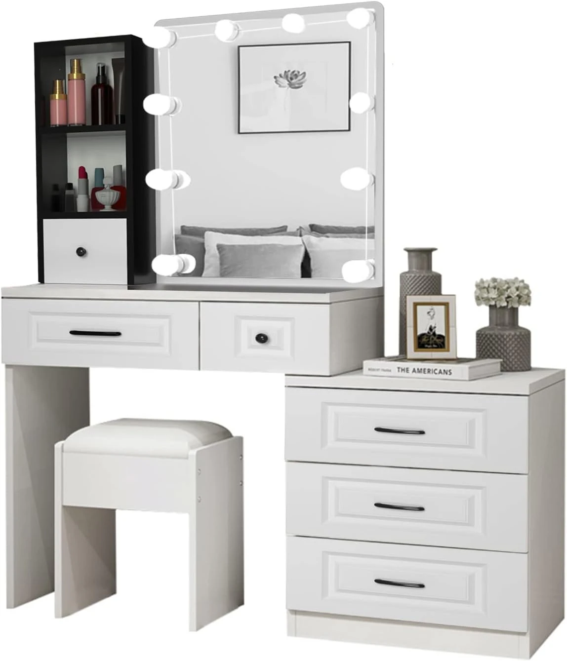 Modern Vanity Desk 3D Model .c4d .max .obj .3ds .fbx .stl .blend 
