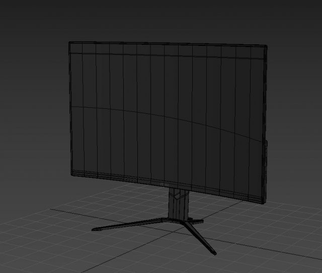 MSI Optix FHD Gaming FreeSync black Modèle 3D .c4d .max .obj .3ds .fbx .stl .blend 