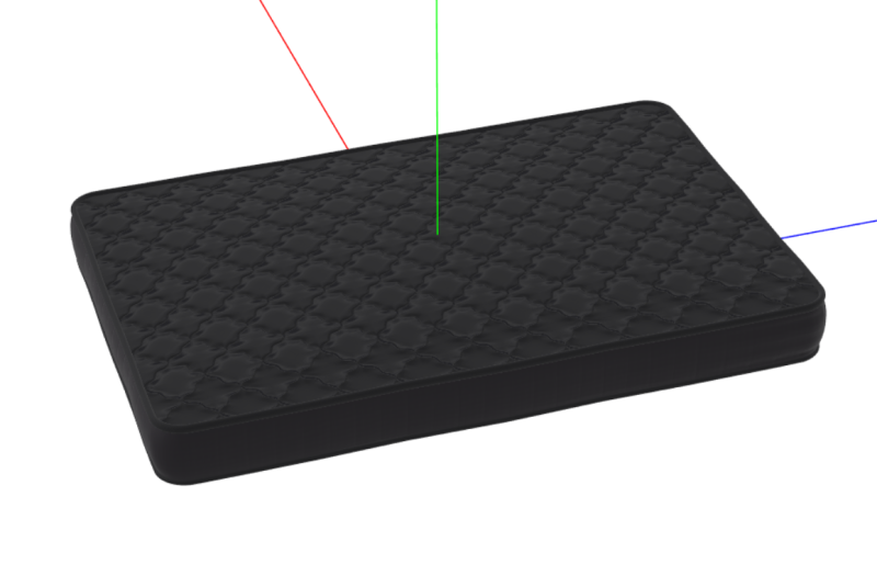 Innerspring Hybrid Twin Mattress 3Dモデル .c4d .max .obj .3ds .fbx .stl .blend 
