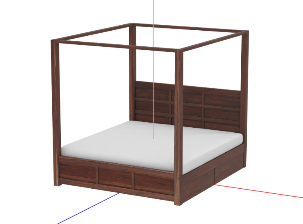 Letto Modello 3D .c4d .max .obj .3ds .fbx .stl .blend 