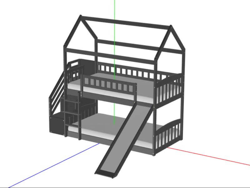 BUNK BED 3Dモデル .c4d .max .obj .3ds .fbx .stl .blend 