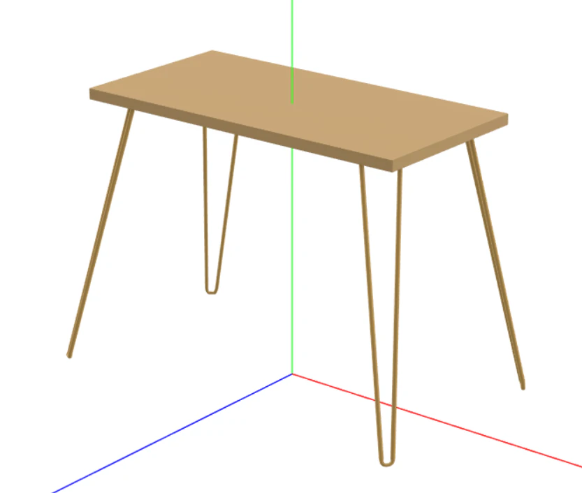 Computer Desk 3D Model .c4d .max .obj .3ds .fbx .stl .blend